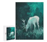500 PCS Jigsaws for Adults Puzzle White Deer in Forest Puzzle for Adults Family Game Difficult Challenge Gifts for Friends And Family 500 PCS