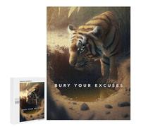 500 PCS Jigsaws for Adults Puzzle Wild Ambition Bury Your Excuses Adult Jigsaw Relax Games Difficult Challenge Challenging To Complete 500 PCS