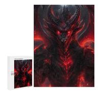 500 PCS Jigsaws for Adults Red Fiery Evil Dragon Puzzles for Adults Toy Wall Decor Improve Memory Gifts for Friends And Family 500 PCS