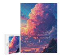 500 PCS Jigsaws for Adults Sky with Clouds at Sunset Adult Jigsaw Puzzles Stress Reliever Difficult And Challenge Family Fun & Game Night 500 PCS