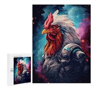 500 PCS Jigsaws for Adults Space Chicken Explorer-3 Jigsaw for Teenagers Improve Memory Every Piece Is Unique - Toys Educational Games 500 PCS