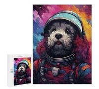 500 PCS Jigsaws for Adults Space Dog Adventure -117 Jigsaw for Teenagers Improve Memory Every Piece Is Unique - Toys Educational Games 500 PCS