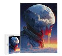 500 PCS Jigsaws for Adults Space Helmet Earth View Adult Jigsaw Puzzles Stress Reliever Difficult And Challenge Family Fun & Game Night 500 PCS