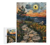 500 PCS Jigsaws for Adults Stone Path Sunset Puzzles for Adults Toy Wall Decor Improve Memory Gifts for Friends And Family 500 PCS