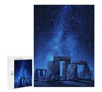 500 PCS Jigsaws for Adults Stonehenge Under The Stars -1 Adult Jigsaw Puzzles Stress Reliever Difficult And Challenge Family Fun & Game Night 500 PCS