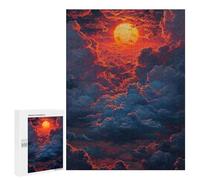 500 PCS Jigsaws for Adults Sunset Clouds Wallpaper Adult Jigsaw Puzzles Stress Reliever Difficult And Challenge Family Fun & Game Night 500 PCS