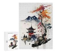 500 PCS Jigsaws for Adults Watercolors Japanese 6 Puzzles for Adults Toy Wall Decor Improve Memory Gifts for Friends And Family 500 PCS