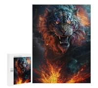 500 PCS Jigsaws for Adults Wild Tiger Roar Jigsaw for Teenagers Improve Memory Every Piece Is Unique - Toys Educational Games 500 PCS
