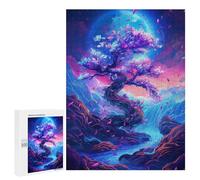 500 PCS Jigsaws for Teenagers Enchanted Moonlit Garden Puzzle For Teenagers Analysis And Logic Difficult And Challenge for Is Ideal As A Gift 500 PCS