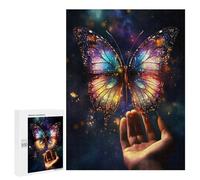 500 PCS Jigsaws for Teenagers Glowing Butterfly Magic Puzzle For Teenagers Analysis And Logic Difficult And Challenge for Is Ideal As A Gift 500 PCS