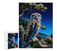 500 PCS Jigsaws for Teenagers Night Owl Perch Adult Jigsaw Puzzles Staycation Kill Time Train Your Brain And Hands Birthday Present,Travel Gifts, 500 PCS