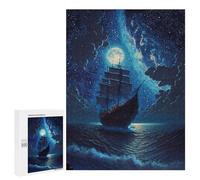 500 PCS Jigsaws for Teenagers Night Sailing Adventure Jigsaw for Teenagers Enhance Memory Challenging To Complete Learning Educational Toys 500 PCS