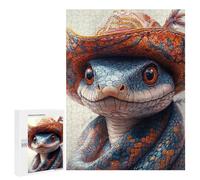 500 PCS Jigsaws for Teenagers Puzzle Western Snake Hat Art Puzzles for Teenagers Difficult Challenge Every Piece Is Unique - Learning Educational Toys 500 PCS