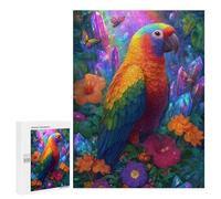 500 PCS Jigsaws for Teenagers Rainbow Parrot Garden Puzzle For Teenagers Analysis And Logic Difficult And Challenge for Is Ideal As A Gift 500 PCS