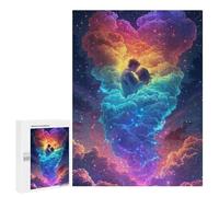 500 PCS Jigsaws for Teenagers Romantic Cloud Heart Sky Jigsaw for Teenagers Enhance Memory Challenging To Complete Learning Educational Toys 500 PCS