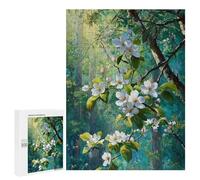 500 PCS Jigsaws for Teenagers Spring Blossoms in Forest Adult Jigsaw Puzzles Staycation Kill Time Train Your Brain And Hands Birthday Present,Travel Gifts, 500 PCS