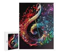 500 PCS Jigsaws for Teenagerss Colorful Musical Harmony Artwork Adult Jigsaw Puzzle Toy Wall Decor Precision Cutting Great Gift for Gaming 500 PCS