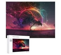 500 PCS Jigsaws for Teenagerss Distant Planet with Surreal Colors Puzzle for Adults Relaxing Games Enhance Memory Gifts for Friends And Family 500 PCS