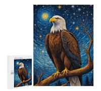 500 PCS Jigsaws for Teenagerss Eagle Starry Night Puzzle for Adults Toy Wall Decor A Work of Art Birthday Present, Gifts, 500 PCS