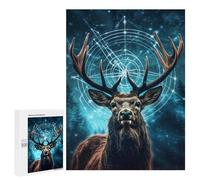 500 PCS Jigsaws for Teenagerss Enchanted Forest Stag -4 Puzzle for Adults Relaxing Games Enhance Memory Gifts for Friends And Family 500 PCS