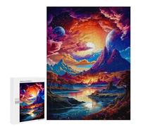 500 PCS Jigsaws for Teenagerss Fantasy Alien Landscape -5 Jigsaw Puzzle Relaxing Games Difficult Challenge Challenging To Complete 500 PCS