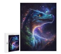 500 PCS Jigsaws for Teenagerss Galactic Dinosaur Art Print-8 Jigsaw for Teenagerss Stress Reliever Every Piece Is Unique - Deal As Gifts for The Whole Family 500 PCS