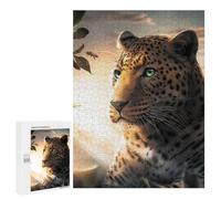 500 PCS Jigsaws for Teenagerss Leopard And Bee in Sunlight Puzzle for Adults Toy Wall Decor A Work of Art Birthday Present, Gifts, 500 PCS