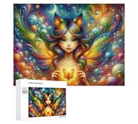 500 PCS Jigsaws for Teenagerss Magical Butterfly Fairy Artwork Puzzle for Adults Relaxing Games Enhance Memory Gifts for Friends And Family 500 PCS