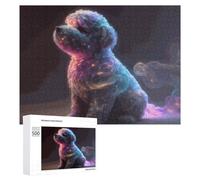 500 PCS Jigsaws for Teenagerss Magical Cloudy Dog with Bubbles Adult Jigsaw Puzzle Toy Wall Decor Precision Cutting Great Gift for Gaming 500 PCS