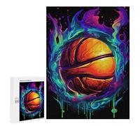 500 PCS Jigsaws for Teenagerss Puzzle Abstract Basketball Design Jigsaws for Adults Hands-on Game Pattern Assembly Unique Gifts for Birthday And Christmas 500 PCS