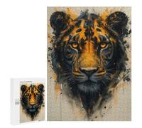 500 PCS Jigsaws for Teenagerss Puzzle Black Jaguar Painting Jigsaws for Adults Hands-on Game Pattern Assembly Unique Gifts for Birthday And Christmas 500 PCS