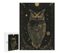 500 PCS Jigsaws for Teenagerss Puzzle Celestial Owl Jigsaws for Adults Hands-on Game Pattern Assembly Unique Gifts for Birthday And Christmas 500 PCS