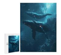500 PCS Jigsaws for Teenagerss Puzzle Celestial Whale in Galaxy Teenagers Puzzles Toy Wall Decor Perfect Decoration Unique Gifts for Birthday And Christmas 500 PCS