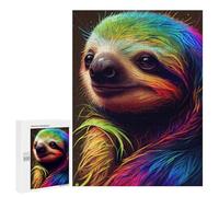 500 PCS Jigsaws for Teenagerss Puzzle Colorful Sloth Portrait-1 Jigsaws for Adults Relax Games Improve Memory Unique Gifts for Birthday And Christmas 500 PCS