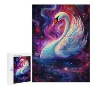 500 PCS Jigsaws for Teenagerss Puzzle Cosmic Swan Painting Puzzle for Adults Hands-on Game Difficult Hard Parent-child Interaction 500 PCS