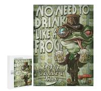 500 PCS Jigsaws for Teenagerss Puzzle Craft Beer Frog Jigsaws for Adults Hands-on Game Pattern Assembly Unique Gifts for Birthday And Christmas 500 PCS