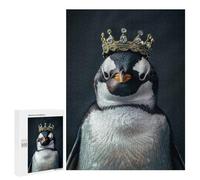 500 PCS Jigsaws for Teenagerss Puzzle Cute Penguin King Jigsaws for Adults Hands-on Game Pattern Assembly Unique Gifts for Birthday And Christmas 500 PCS