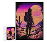 500 PCS Jigsaws for Teenagerss Puzzle Desert Explorer at Sunset Jigsaws for Adults Relax Games Improve Memory Unique Gifts for Birthday And Christmas 500 PCS