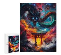 500 PCS Jigsaws for Teenagerss Puzzle Dragon Galaxy Gate Jigsaws for Adults Hands-on Game Pattern Assembly Unique Gifts for Birthday And Christmas 500 PCS