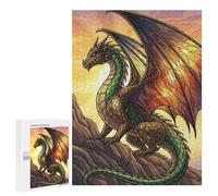 500 PCS Jigsaws for Teenagerss Puzzle Dragon on A Mountain Peak Adult Puzzles Relaxing Games Enhance Memory Parent-child Interaction 500 PCS