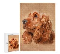 500 PCS Jigsaws for Teenagerss Puzzle English Cocker Spaniel Adult Jigsaw Puzzle Toy Wall Decor But Fun And Humorous Parent-child Interaction 500 PCS