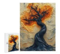500 PCS Jigsaws for Teenagerss Puzzle Enigmatic Surreal Tree - Mystical Abstract Art Puzzle for Adults Family Games A Work of Art Parent-child Interaction 500 PCS