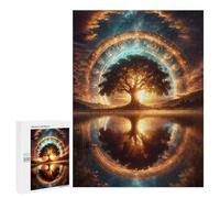 500 PCS Jigsaws for Teenagerss Puzzle Ethereal Tree Portal Adult Puzzles Relaxing Games Enhance Memory Parent-child Interaction 500 PCS