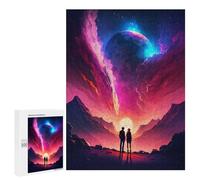 500 PCS Jigsaws for Teenagerss Puzzle Galactic Love Couple Jigsaws for Adults Hands-on Game Pattern Assembly Unique Gifts for Birthday And Christmas 500 PCS