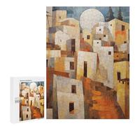 500 PCS Jigsaws for Teenagerss Puzzle Greece Pastel Jigsaws for Adults Relax Games Improve Memory Unique Gifts for Birthday And Christmas 500 PCS