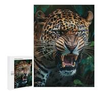 500 PCS Jigsaws for Teenagerss Puzzle Jaguar Roar in Jungle -1 Jigsaws for Adults Relax Games Improve Memory Unique Gifts for Birthday And Christmas 500 PCS