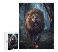 500 PCS Jigsaws for Teenagerss Puzzle Lion in Magic Forest Jigsaws for Adults Hands-on Game Pattern Assembly Unique Gifts for Birthday And Christmas 500 PCS