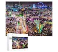 500 PCS Jigsaws for Teenagerss Puzzle London Nights A City That Never Sleeps Puzzle for Adults Hands-on Game Difficult Hard Parent-child Interaction 500 PCS