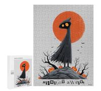 500 PCS Jigsaws for Teenagerss Puzzle Midnight Awaits - Spooky Cloaked Figure Art Puzzle for Adults Family Games A Work of Art Parent-child Interaction 500 PCS