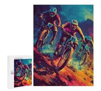 500 PCS Jigsaws for Teenagerss Puzzle Mountain Biking Race Jigsaws for Adults Hands-on Game Pattern Assembly Unique Gifts for Birthday And Christmas 500 PCS
